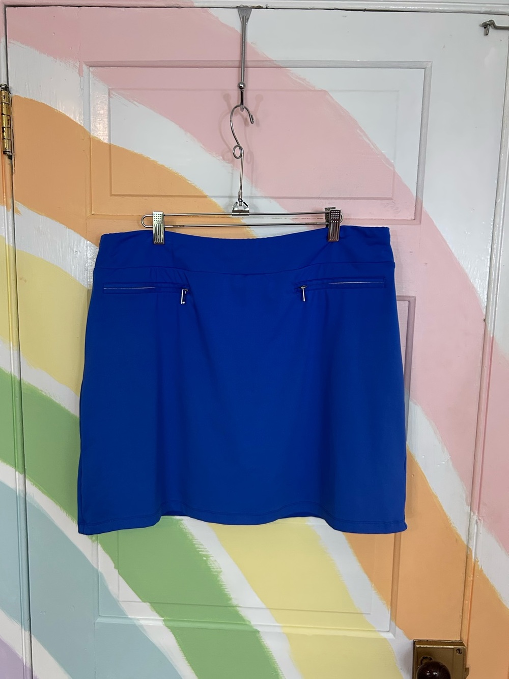 Tail Women’s Royal Blue Skort Athletic Skort Sz L Zipper Pockets 👽💚